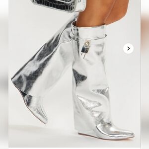 Big City Dreams Boots - Silver